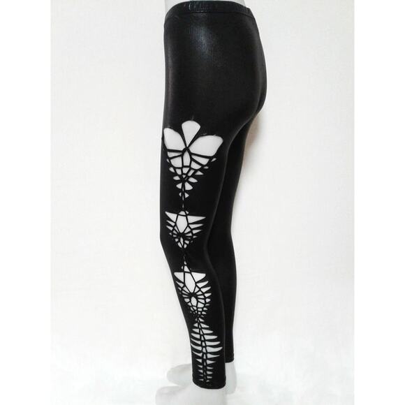 ROCKSTAR - MEDIUM/LARGE - Junior/Women's Super Sexy Cut and Weaved leggings - Picture 6 of 8